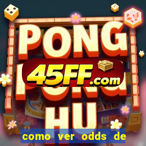 como ver odds de jogos passados